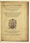 LUSIGNAN, ÉTIENNE DE. Les Droicts, Autoritez et Prerogatives que Pretendent au Royaume de Hierusalem, Les Princes [et al.]. 1586